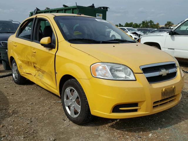 KL1TD56EX9B636659 - 2009 CHEVROLET AVEO LS YELLOW photo 1