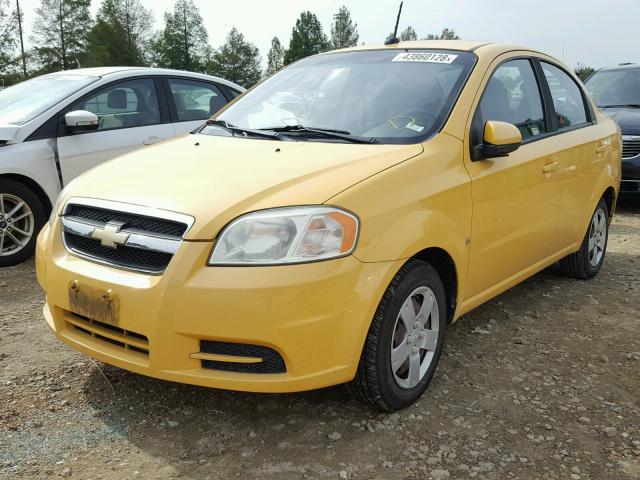 KL1TD56EX9B636659 - 2009 CHEVROLET AVEO LS YELLOW photo 2