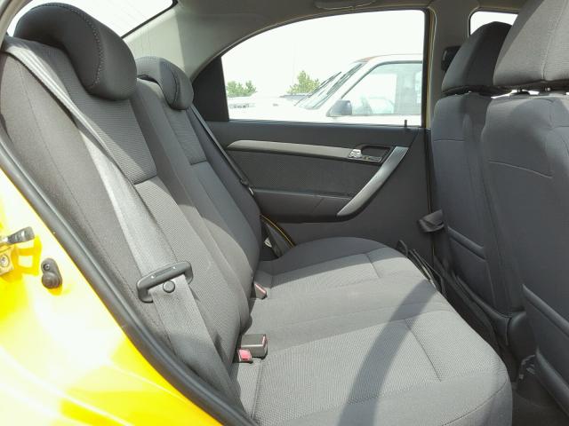 KL1TD56EX9B636659 - 2009 CHEVROLET AVEO LS YELLOW photo 6