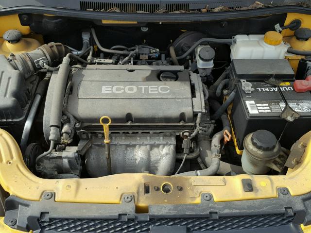 KL1TD56EX9B636659 - 2009 CHEVROLET AVEO LS YELLOW photo 7
