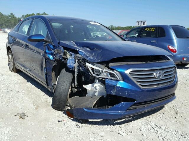 5NPE24AF5FH076805 - 2015 HYUNDAI SONATA BLUE photo 9