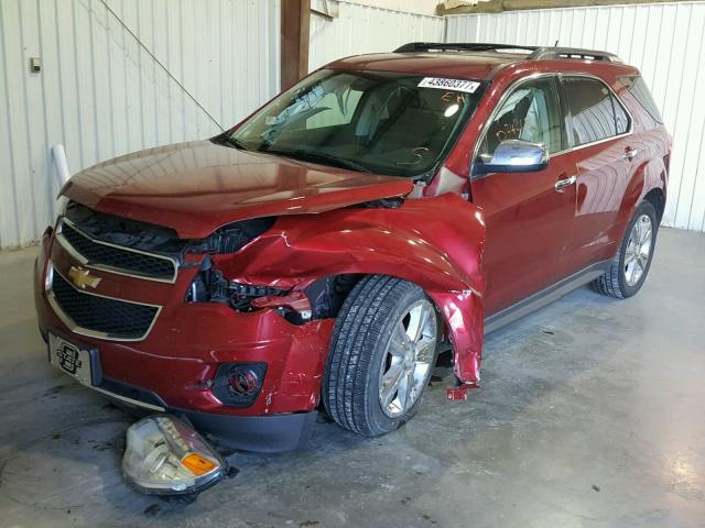 2GNFLHE39E6212114 - 2014 CHEVROLET EQUINOX LT RED photo 2