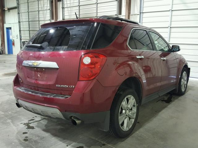 2GNFLHE39E6212114 - 2014 CHEVROLET EQUINOX LT RED photo 4