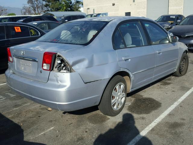 2HGES26773H608311 - 2003 HONDA CIVIC EX SILVER photo 4