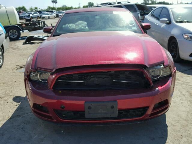 1ZVBP8AM6E5321018 - 2014 FORD MUSTANG RED photo 9