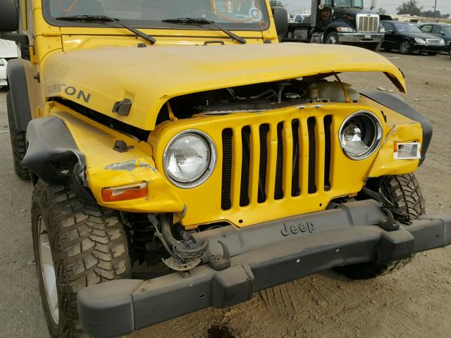 1J4FA69S74P704539 - 2004 JEEP WRANGLER / YELLOW photo 9