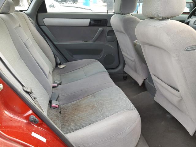 KL5JD56Z67K498950 - 2007 SUZUKI FORENZA BA RED photo 6