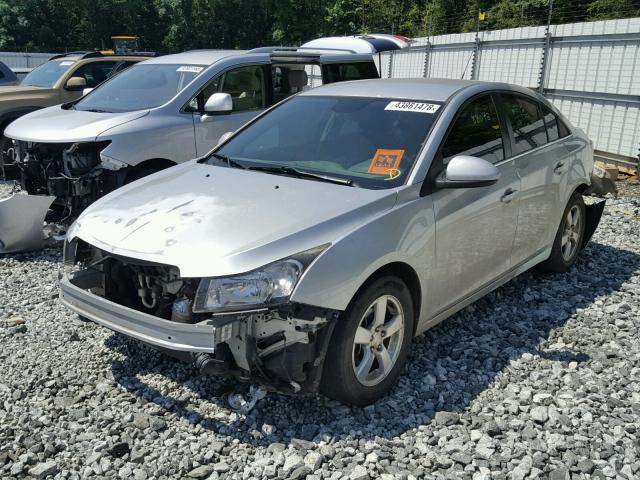 1G1PE5SC4C7375558 - 2012 CHEVROLET CRUZE LT SILVER photo 2