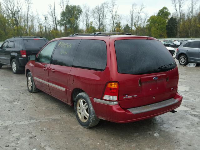 2FMZA52493BB95001 - 2003 FORD WINDSTAR S BURGUNDY photo 3