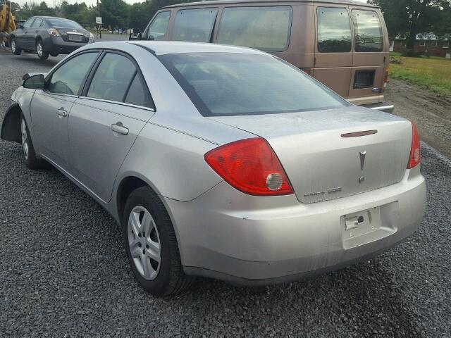 1G2ZF57B584178747 - 2008 PONTIAC G6 VALUE L SILVER photo 3