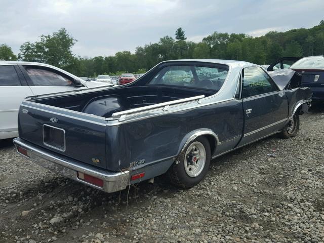 3GCCW80ZXGS907477 - 1986 CHEVROLET EL CAMINO BLUE photo 4