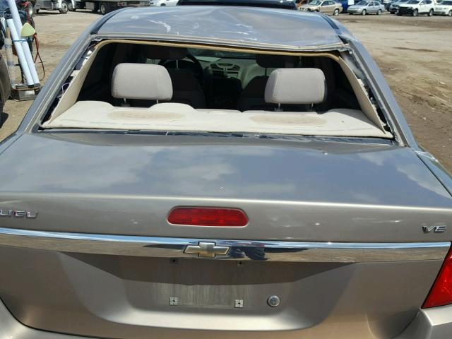 1G1ZS58N38F120875 - 2008 CHEVROLET MALIBU LS GOLD photo 9