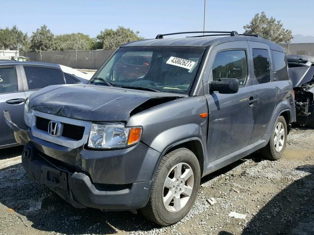 5J6YH2H78AL006910 - 2010 HONDA ELEMENT EX GRAY photo 2