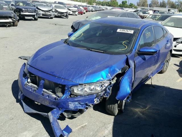 2HGFC2F73GH573564 - 2016 HONDA CIVIC EX BLUE photo 2