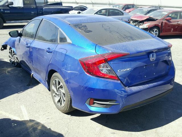 2HGFC2F73GH573564 - 2016 HONDA CIVIC EX ლურჯი ფოტო 3