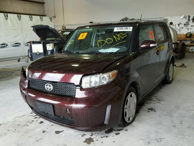 JTLKE50E181030461 - 2008 TOYOTA SCION XB 栗色 照片 2