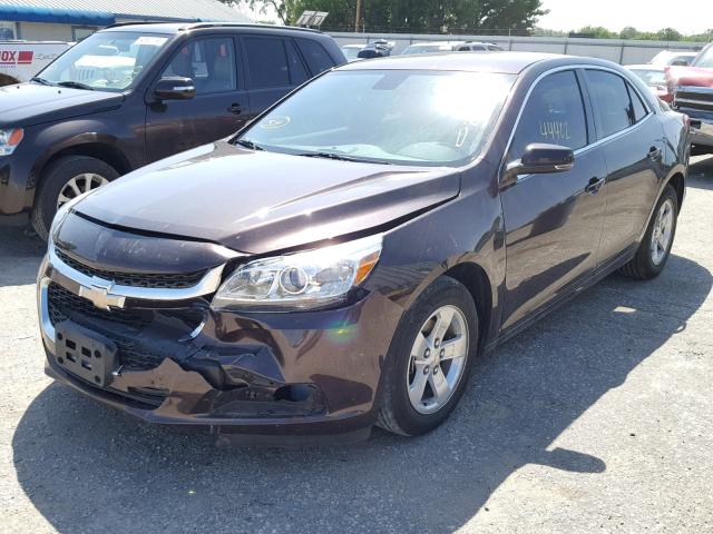 1G11C5SL4FF237816 - 2015 CHEVROLET MALIBU 1LT ყავისფერი ფოტო 2