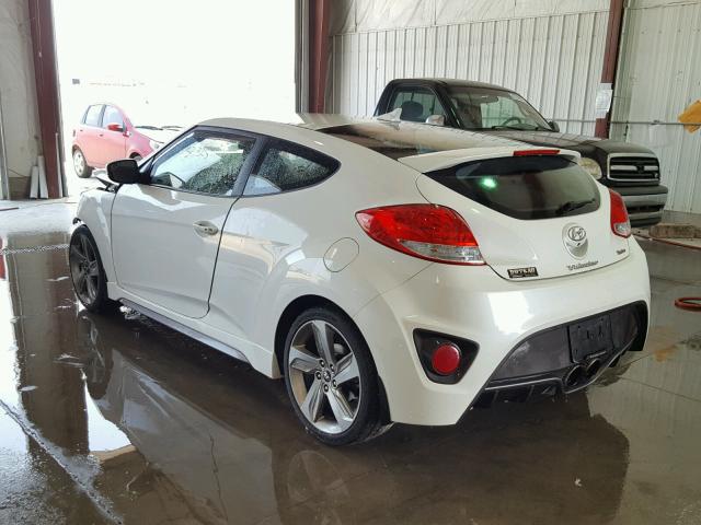 KMHTC6AE1EU193353 - 2014 HYUNDAI VELOSTER T WHITE photo 3