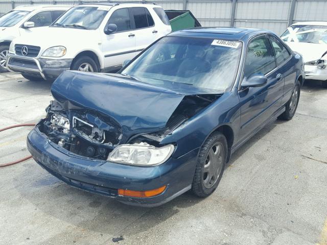 19UYA2250VL009115 - 1997 ACURA 3.0CL GREEN photo 2