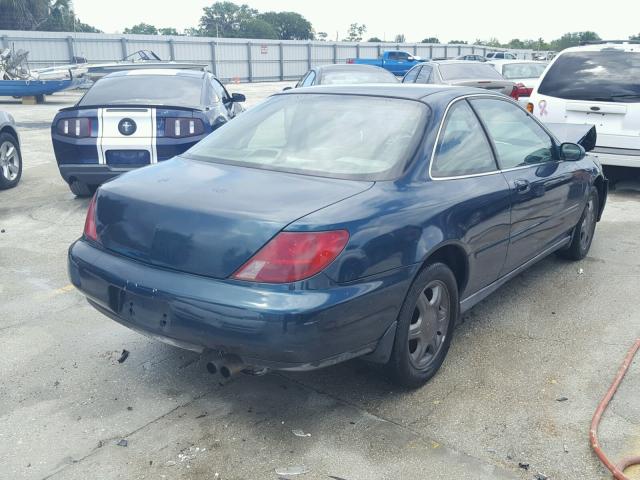 19UYA2250VL009115 - 1997 ACURA 3.0CL GREEN photo 4