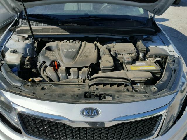 KNAGM4A72D5299728 - 2013 KIA OPTIMA LX SILVER photo 7