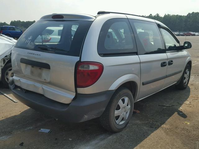 1D4GP25R25B131832 - 2005 DODGE CARAVAN SE SILVER photo 4