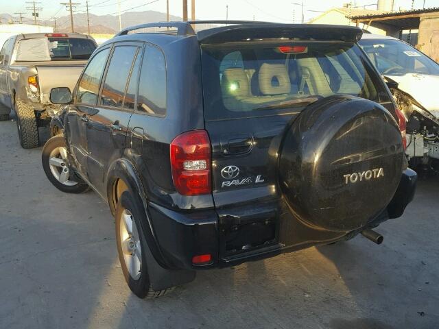 JTEHD20V050052620 - 2005 TOYOTA RAV4 BLACK photo 3