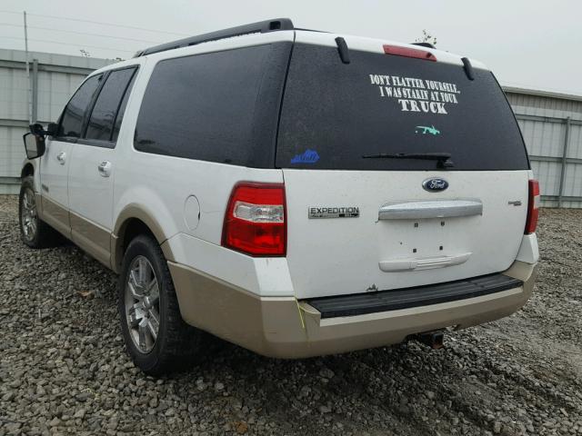 1FMFK18517LA86692 - 2007 FORD EXPEDITION WHITE photo 3