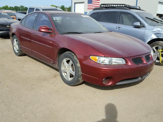 1G2WP52KXYF209096 - 2000 PONTIAC GRAND PRIX Темно-червоний фото 1