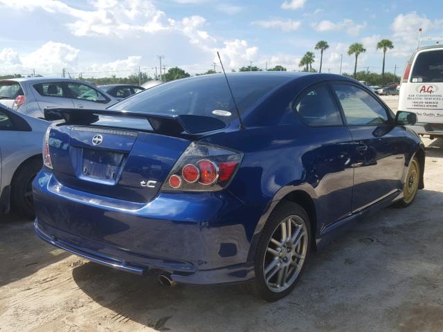 JTKDE167280252057 - 2008 TOYOTA SCION TC 蓝色 照片 4