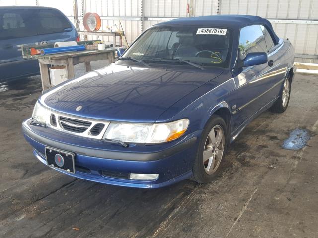 YS3DF75K037003620 - 2003 SAAB 9-3 SE BLUE photo 2