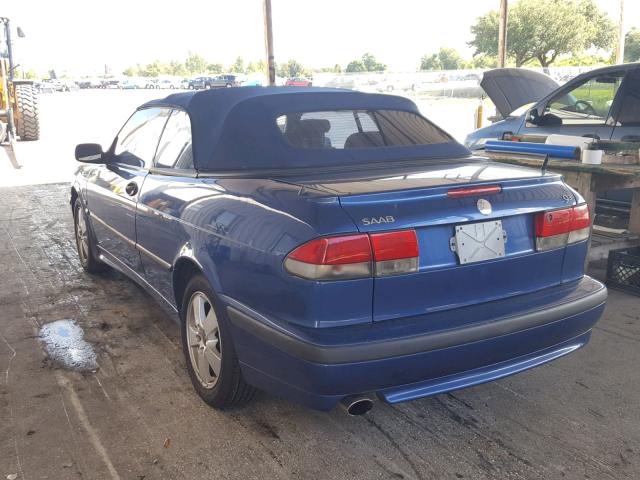 YS3DF75K037003620 - 2003 SAAB 9-3 SE BLUE photo 3