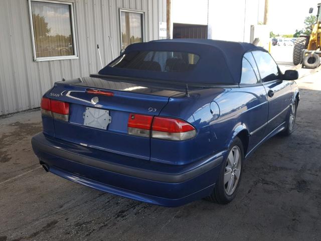 YS3DF75K037003620 - 2003 SAAB 9-3 SE BLUE photo 4