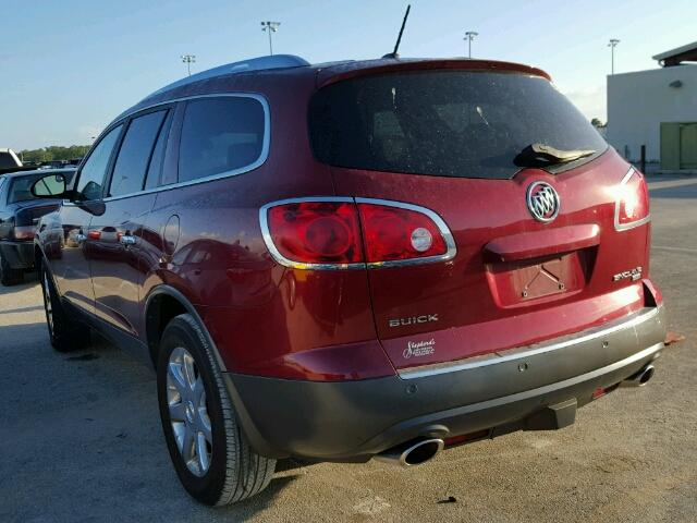 5GAEV23788J223034 - 2008 BUICK ENCLAVE CX BURGUNDY photo 3