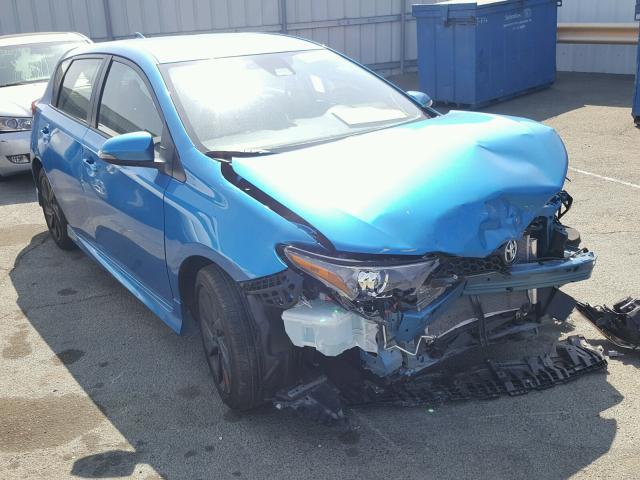 JTNKARJE2JJ572070 - 2018 TOYOTA COROLLA IM BLUE photo 1