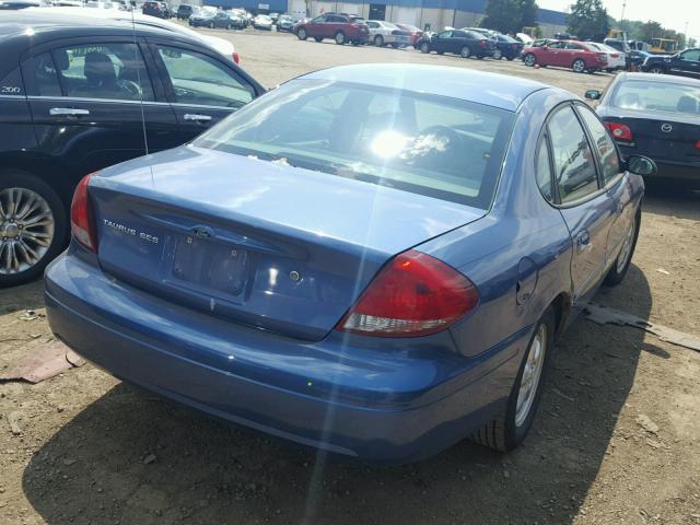 1FAFP55284A176779 - 2004 FORD TAURUS SES BLUE photo 4