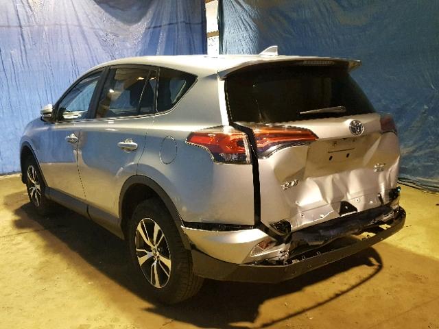 2T3RFREV5JW812292 - 2018 TOYOTA RAV4 ADVEN SILVER photo 3