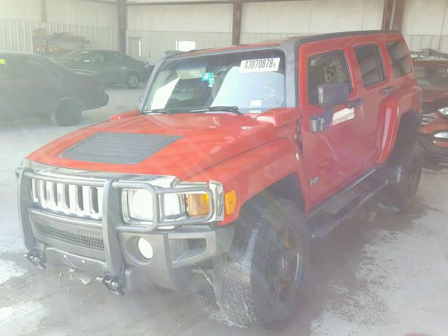 5GTDN13E878246296 - 2007 HUMMER H3 BLUE photo 2