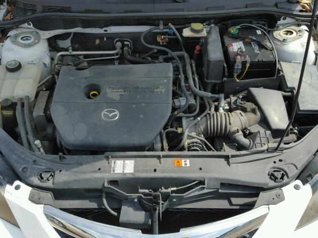 JM1BK32F081871654 - 2008 MAZDA 3 I WHITE photo 7