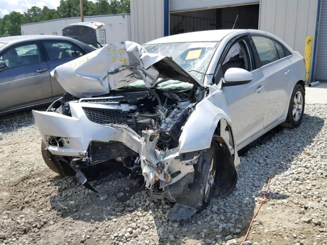 1G1PF5SC8C7237034 - 2012 CHEVROLET CRUZE LT SILVER photo 2