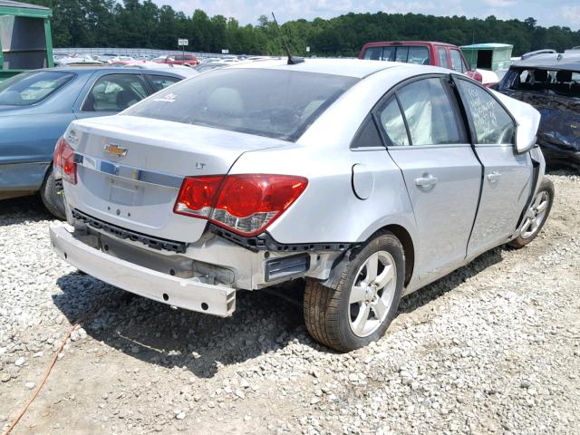 1G1PF5SC8C7237034 - 2012 CHEVROLET CRUZE LT SILVER photo 4