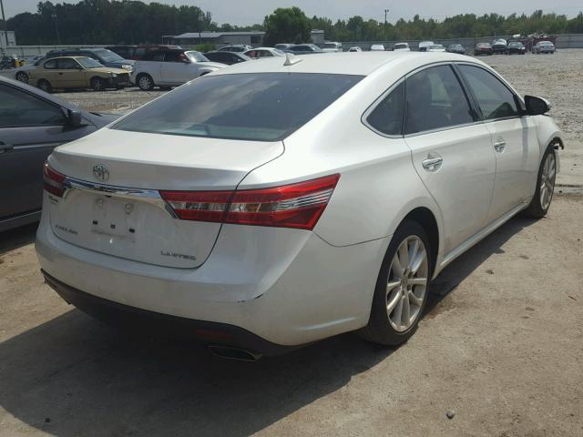 4T1BK1EBXDU008507 - 2013 TOYOTA AVALON BAS WHITE photo 4