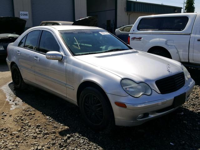 WDBRF61J82F172307 - 2002 MERCEDES-BENZ C 240 SILVER photo 1