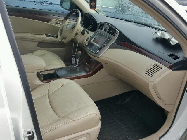 4T1BK3DB3BU378725 - 2011 TOYOTA AVALON BAS WHITE photo 5