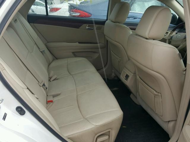 4T1BK3DB3BU378725 - 2011 TOYOTA AVALON BAS WHITE photo 6
