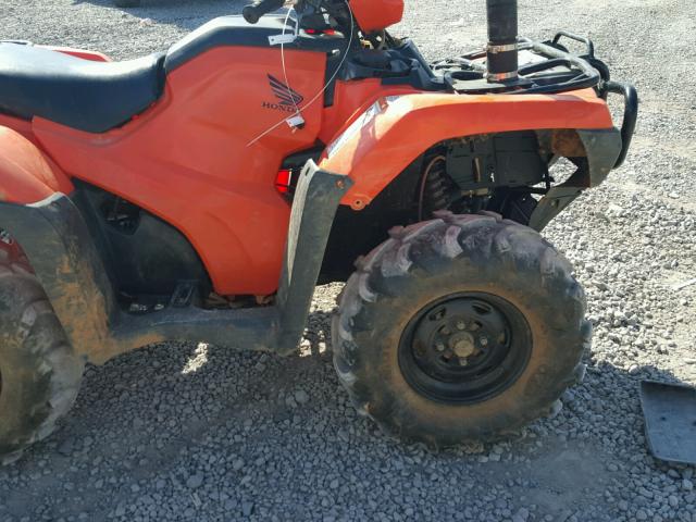 1HETE440434204881 - 2016 HONDA TRX500 FM ORANGE photo 5