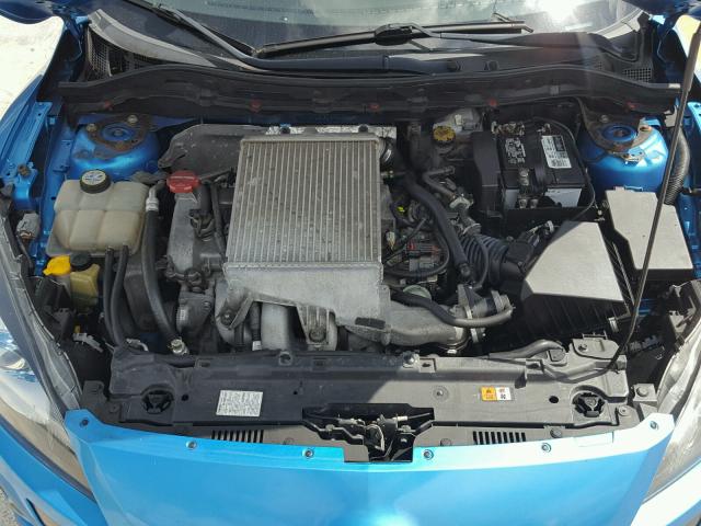 JM1BL1K37B1364247 - 2011 MAZDA SPEED 3 BLUE photo 7