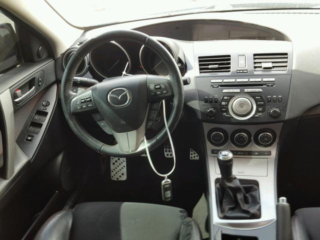 JM1BL1K37B1364247 - 2011 MAZDA SPEED 3 BLUE photo 9