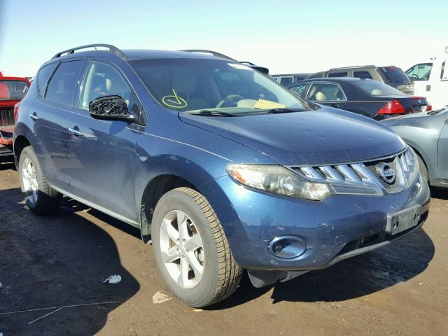 JN8AZ18W69W103737 - 2009 NISSAN MURANO BLUE photo 1