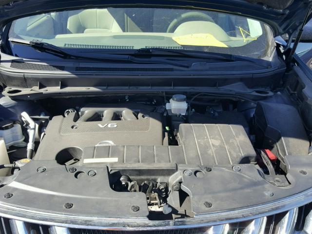 JN8AZ18W69W103737 - 2009 NISSAN MURANO BLUE photo 7